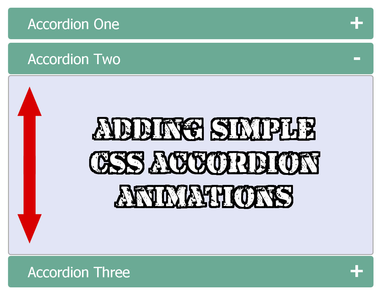 How to create a simple CSS accordion animation