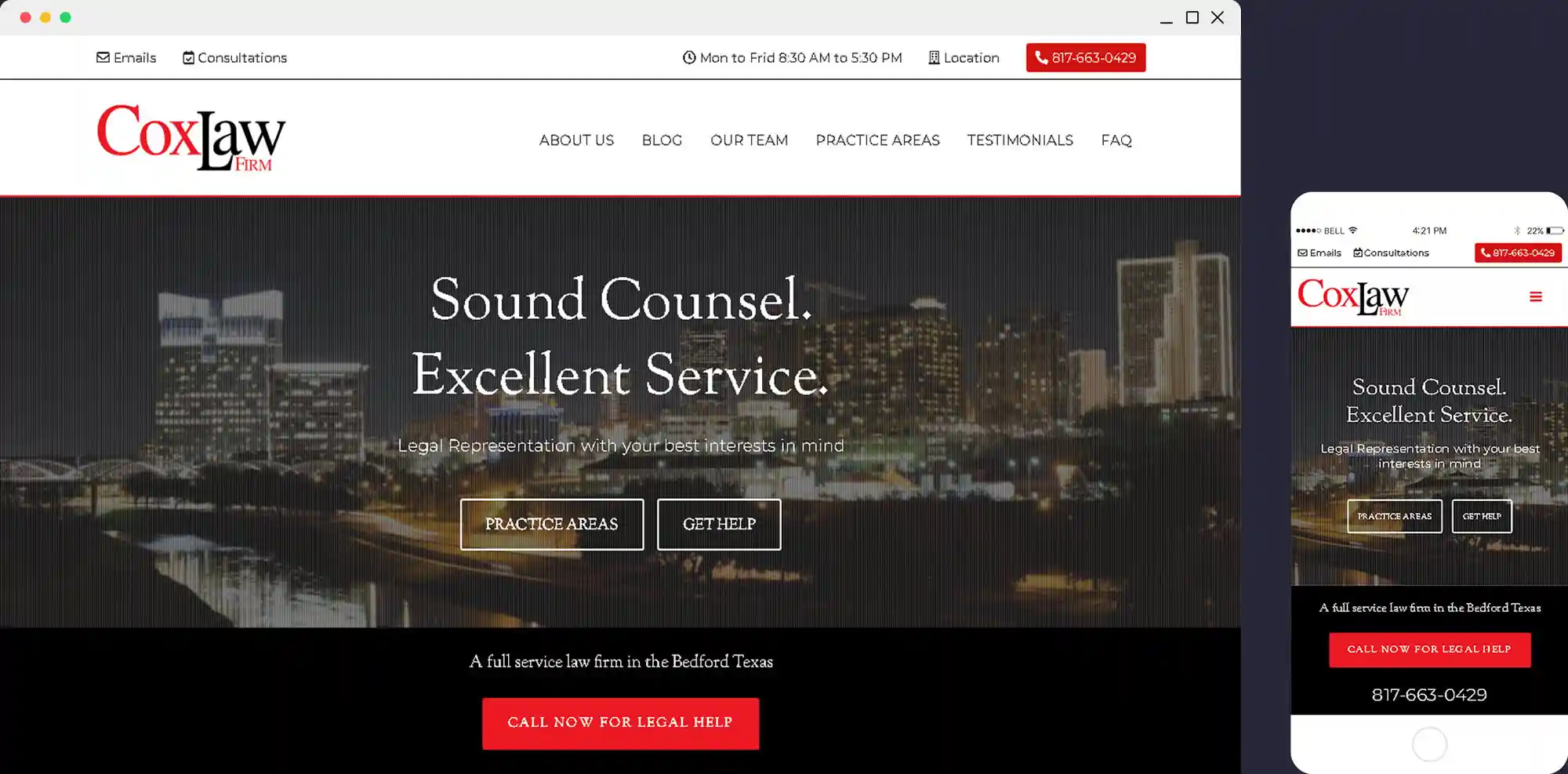 One of our latest web design projects at Supfort Web Design